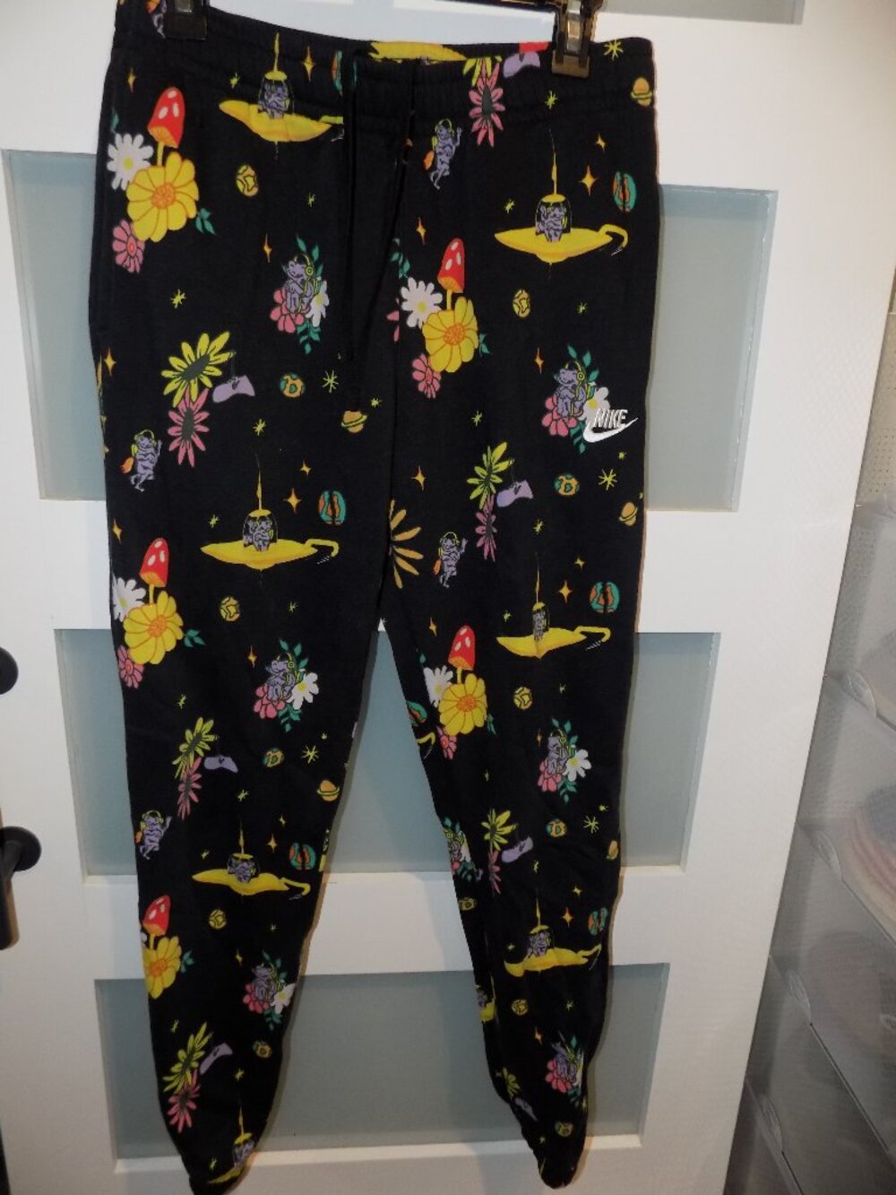 Nike Sportswear Club Fleece Psychedelic Printed Jogger Bottoms Size M Men's